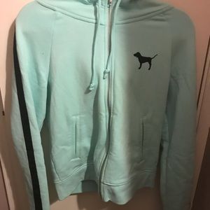 Blue PINK VS Zip Up Hoodie